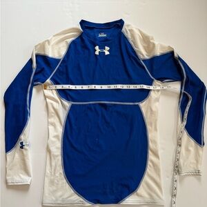 Under Armour Royal Blue and White Performance Top